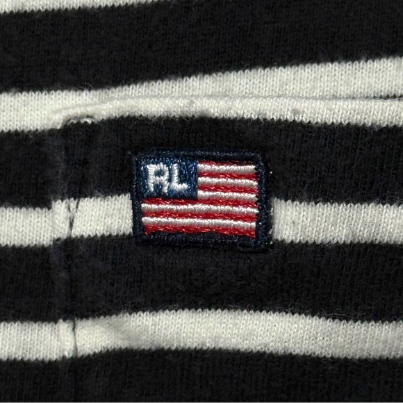 Polo Jeans by Ralph Lauren Men's XXL Black and White Striped Polo - Picture 8 of 8